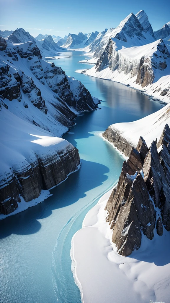 Arctic landscape,Photorealistic and highest quality