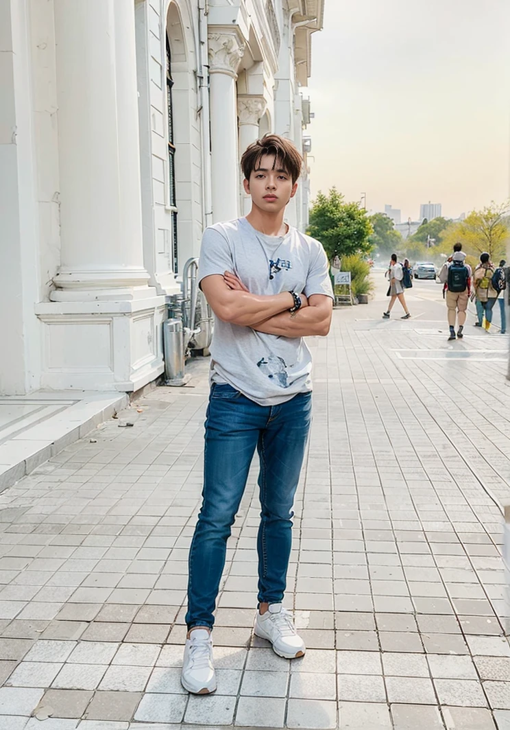 (1boy:1.3), solo,__body-parts__, official art, unity 8k wallpaper, ultra detailed, beautiful and aesthetic, beautiful, masterpiece, best quality, RAW, masterpiece, super fine photo,, best quality, super high Resolution, photorealistic, sunlight, full body portrait, stunningly beautiful,, dynamic pose, delicate face, vibrant eyes, (side view), she is wearing a futuristic Iron Man mech, red and gold, Highly detailed abandoned warehouse background, detailed face, detailed complex busy background, messy, gorgeous, , high detailed skin, realistic skin details, visible pores, sharp focus, volumetric fog, 8k uhd, dslr camera, High quality, film grain, fair skin, photorealism, lomography, sprawling metropolis in a futuristic dystopia, view from below, translucent