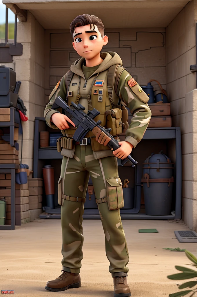 Military full gear picking gun