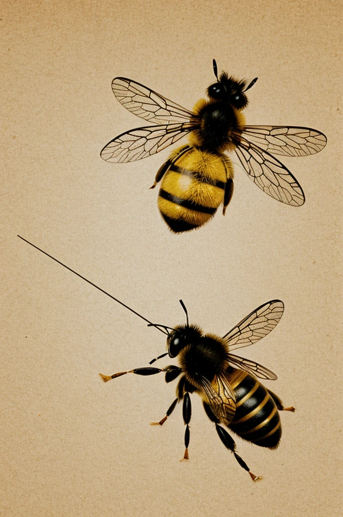 A geometric shaped bee