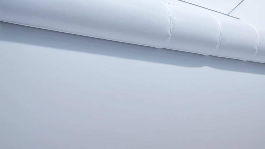 A wall composed of inflatable blocks，Front view，Realistic of a inflatable installation in the shape, white inflatable plastic film material, wrapped in a white polyester sheet. close-up，，minimalist, most best quality,32K Ultra HD, super detail, best quality, highres, high details，Top view

