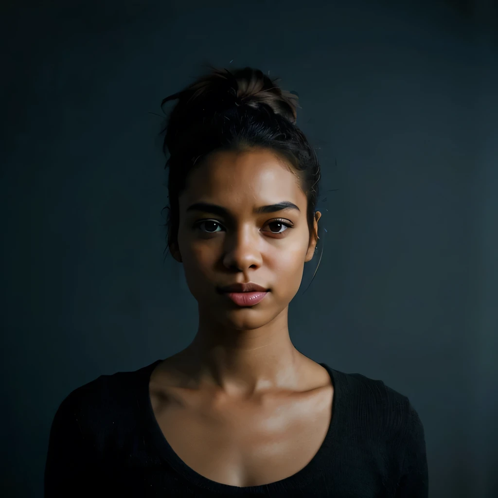 Realistic photo of a black woman 