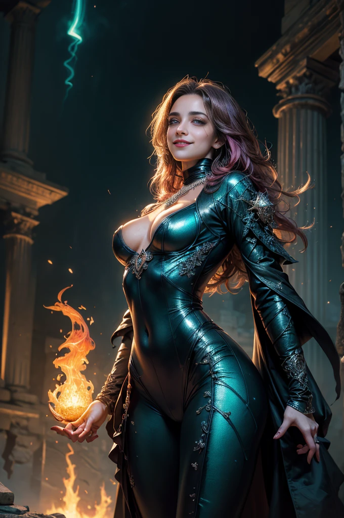 (Two beautiful age italian girls:1.6), Close friends, (They are hugging each other:1.2), Kiss her cheek or chest,(Detailed iridescent bodysuit with beautiful fractal or marble design:1.5)Incredible and spectacular scenes, ((High quality)), ((Detailed)), ((Fantasy)), Blue Plasma Brain, Green Plasma Body, Vulgarity, beutiful breast, (Open legs:1.4), obscenity, (Lewd smile:1.2), coarse, Obscene, mean, (raunchy:1.2), (Immoral:1.2), Lachish, (small breasts with beautiful raised pink areolas,,:1.5), (Cameltoe), (Expression of ecstasy:1.2), Photorealistic, Official art, unity 8k wall paper, 8K Portrait, Best Quality, Very high resolution, (Incredibly beautiful nature background:1.6), (18 years old:1.5), (Sexy and glamorous:1.1), (A coquettish expression:1.6), (seductively smiling:1.6), (Full body), (erotic posing:1.5), Beautiful seductive face, Portrait, (Thick eyebrows:1.5), (Big purple eyes:1.2), Beautiful eyes with fine symmetry, (Ultra detailed eyes:1.4), (High resolution eyes:1.1), Intimate face, (ultra detailed skin texture:1.4), White skin, pale skin, Perfect Anatomy, Thin, (Beautiful toned body:1.1), Hair Bow, (Moist skin:1.1), full of sweat, No makeup, dark circles, Good anatomy, Focus Face, good-looking, (Emilia Clark:0.6) (Emma watson:0.3),(Jennifer Connelly:0.4), (sensual face:1.5), Elegant face, Nice, Dolce, Blurred back((looks up)), ((Looking down)), (Around her neck is a simple necklace of exquisite workmanship), (Bioluminescence with brilliant brilliance:1.3), (Use fancy flame magic:1.2), (Swirling flames), The Great Temple of the Devil, The Devil's Grand Shrine, great temple, great cathedral, temple ruins, detached temple, (Luminous magic circle), Ruins of an ancient castle, Shining majestic cloud masses and sky, lightning bolt, Epic Realistic, Faded, Art Book, (Greg Rutkowski:0.8), (teal and orange:0.4), (Art Station:1.5), Cinematic, ((Neutral colors)), (nffsw:1.5), (Muted colors:1.2), Hyper Detailed, Dramatic light, (Intricate details:1.1), Complex b