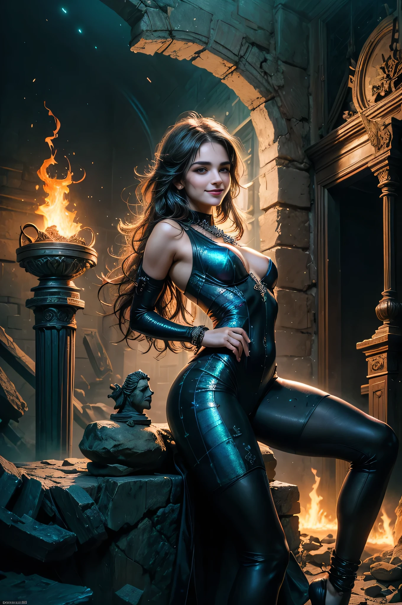 (Two beautiful age italian girls:1.6), Close friends, (They are hugging each other:1.2), Kiss her cheek or chest,(Detailed iridescent bodysuit with beautiful fractal or marble design:1.5)Incredible and spectacular scenes, ((High quality)), ((Detailed)), ((Fantasy)), Blue Plasma Brain, Green Plasma Body, Vulgarity, beutiful breast, (Open legs:1.4), obscenity, (Lewd smile:1.2), coarse, Obscene, mean, (raunchy:1.2), (Immoral:1.2), Lachish, (small breasts with beautiful raised pink areolas,,:1.5), (Cameltoe), (Expression of ecstasy:1.2), Photorealistic, Official art, unity 8k wall paper, 8K Portrait, Best Quality, Very high resolution, (Incredibly beautiful nature background:1.6), (18 years old:1.5), (Sexy and glamorous:1.1), (A coquettish expression:1.6), (seductively smiling:1.6), (Full body), (erotic posing:1.5), Beautiful seductive face, Portrait, (Thick eyebrows:1.5), (Big purple eyes:1.2), Beautiful eyes with fine symmetry, (Ultra detailed eyes:1.4), (High resolution eyes:1.1), Intimate face, (ultra detailed skin texture:1.4), White skin, pale skin, Perfect Anatomy, Thin, (Beautiful toned body:1.1), Hair Bow, (Moist skin:1.1), full of sweat, No makeup, dark circles, Good anatomy, Focus Face, good-looking, (Emilia Clark:0.6) (Emma watson:0.3),(Jennifer Connelly:0.4), (sensual face:1.5), Elegant face, Nice, Dolce, Blurred back((looks up)), ((Looking down)), (Around her neck is a simple necklace of exquisite workmanship), (Bioluminescence with brilliant brilliance:1.3), (Use fancy flame magic:1.2), (Swirling flames), The Great Temple of the Devil, The Devil's Grand Shrine, great temple, great cathedral, temple ruins, detached temple, (Luminous magic circle), Ruins of an ancient castle, Shining majestic cloud masses and sky, lightning bolt, Epic Realistic, Faded, Art Book, (Greg Rutkowski:0.8), (teal and orange:0.4), (Art Station:1.5), Cinematic, ((Neutral colors)), (nffsw:1.5), (Muted colors:1.2), Hyper Detailed, Dramatic light, (Intricate details:1.1), Complex b