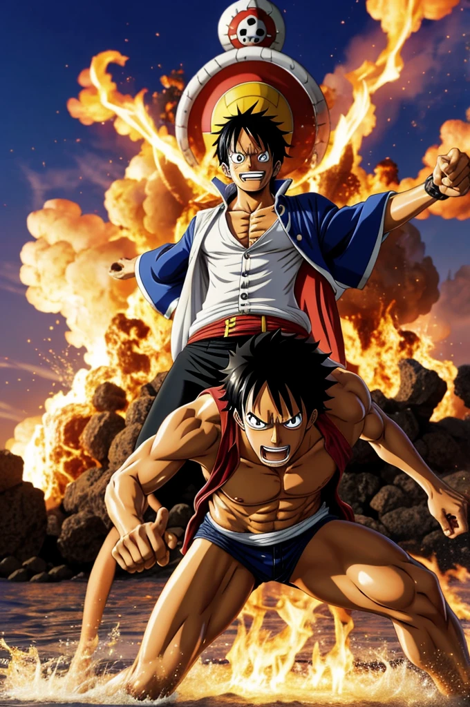 Make me an image of the anime one piece
