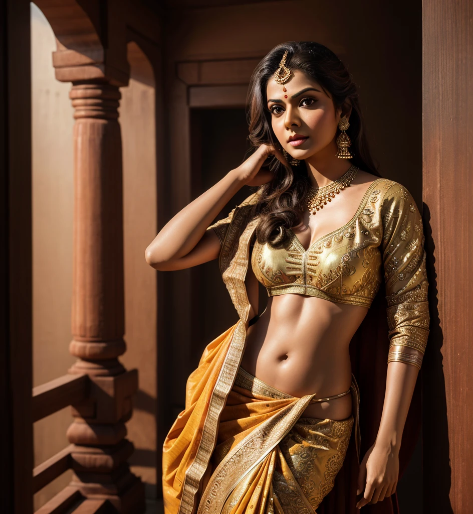 (highly detailed,illustration,intricate,attractive body,beautiful eyes,beautiful lips,extremely detailed face,longeyelashes), ((Full body picture)), cinematic, potrait, dynamic lighting, most beautiful picture, (Tripti Dimri) , indian celebrity, (wearing traditional indian red saree), traditional indian clothes, indian jewelry, symmetrical face, stunning art, intense look, detailed, red lips, messy strands of hair, detailed hair, intense look, too much cum on face, cum facial,(best quality,4k,8k,highres,masterpiece:1.2),ultra-detailed,(realistic,photorealistic,photo-realistic:1.37),vivid colors,sharp focus,portrait, studio lighting, in a temple, (NSFW), (light skin color), (flower petals on floor), ((CUM FACIAL))