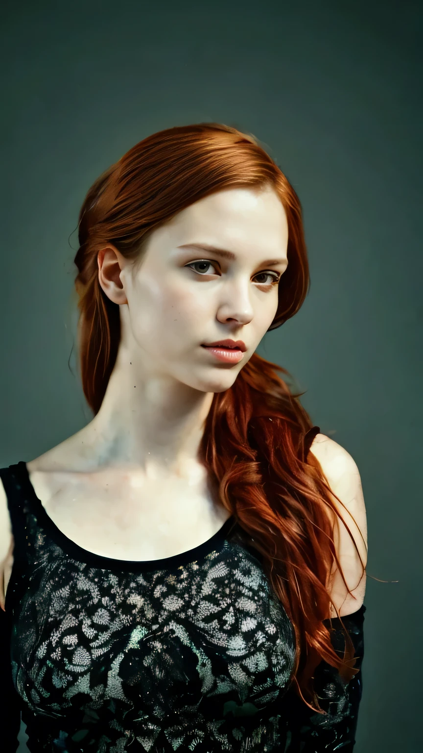 Realistic photo of a woman with it's realistic texture and shadows