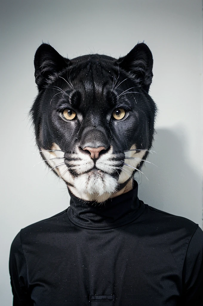 Make a minimalist panther head logo