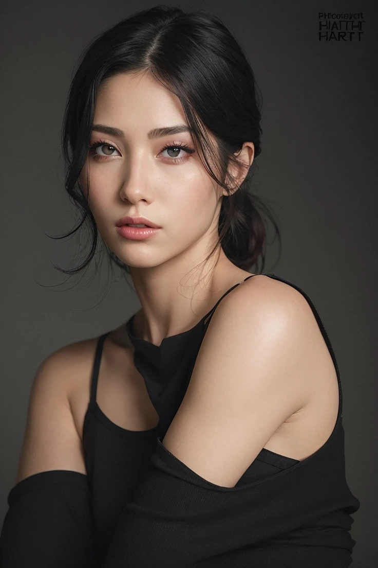 best quality, ultra high res, (photorealistic:1.4), (detailed beautiful girl:1.4), (medium breasts:0.8), looking_at_viewer, Detailed facial details, beautiful detailed eyes,pink hair, red eyes, slender, haunting smile, (makeup:0.3), red lips, highly detailed clothes and dark, (ulzzang-6500-v1.1:0.3)