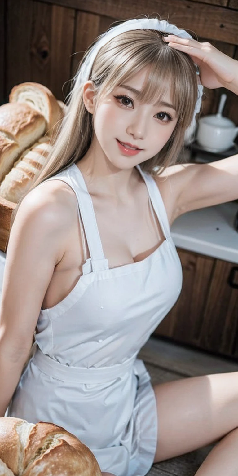 (((Low - Angle:1.4)))、((One hand raised))、((She is wearing a colorful and pop blouse and apron.)),(;have big bread))、(((Spread your legs:1.4)))、,(((beautiful armpits:1.2)))、High resolution、Bakery、****************、smile、Finished as in the picture、white and beautiful skin、Focus on small breasts、((beautiful５This finger))、Bakeryの制服を着ています、最high quality、High resolution、Very detailed、masterpiece、Live Shooting:2、Genuine:2、photoGenuineistic:2、very delicate and beautiful、Fine details、Textured skin、Full Shot、、(beautiful face:2)、hot pants、Putting on makeup、Perfectly balanced legs:1.5), Looking at the camera, Angle from above, (((hot pants))), High resolution、未来のBakery、Delicious bread that women will love、Looking at the camera、smile、Finished as in the picture、、(((I have a big loaf of bread)))、(((cute smile)))、((((Eat delicious bread)))))、((I love bread))、(front focus piece:1.3), 
、Cute Apron、Rainbow Apron、Bakeryの制服を着ています、明るすぎるNatural light、Shining sunlight、最high qualityのディテール, Japanese Girls,1 girl, 8K, RAW Photos, 最high quality, Ticker:1.2, Very detailedなRAWカラー写真, Professional photos, (reality, photoGenuineisticです:1.37), (Very detailedな皮膚:1.2), 超High resolutionな, (Lenz 50mm),,絶妙にFine grain,Look at the person watching,Pretty face, Just Mile:1.05),Wide Hips,Straight hair,,Light pink inner color、 white and fine skin、(Very detailedな8K cg:1.2), (hyper Genuineistic:1.35), (photoGenuineisticです:1.45), (reality:1.4), 

(背景はBakery:1.1)、Sexy upward glance, 、Very detailed、masterpiece、最high quality、Ultra-high resolution energy A、8KのHigh resolutionにより、Transparency as shown in the photo、Fine grain、Expression of gradation、Perfect anatomical figure ,hard disk、Ticker (English) 、 Nikon Z9 80mm Lens ,、明るすぎるNatural light、Shining sunlight、、Ultra slim body、Slender model figure、beautiful姿勢、, 最high quality, 8K, RAW Photos, Confused, Award-winning portraits, shy smile, shy smile, , Delicate girl,, Digital SLR, View your viewers, Frank, Sophisticated, Thin arms, Professional Lighting, Film Grain, chromatic aberration, (Fine grainと顔:1.0), Live Shooting、(((A portrait of extreme beauty)))、((Glowing Skin))、1 girl、16 year old beautiful girl from Prague、Bright expression、((Platinum Blonde Hair))、[Big blue eyes that sparkle like jewels]、Shiny skin、silky super long Straight hair、eyeliner、beautiful前髪、Hair around the eyes、最high quality、Very detailed、Film Light、Intricate details、High resolution、Very detailed))、Detailed Background、8KUHD、Digital SLR、Soft Light、high quality、Film Grain、Fujifilm XT3 、Shallow depth of field、Natural light、(((Spread your legs:1.4)))、Pieces fly、High resolution、Bakery、****************、smile、Finished as in the picture、white and beautiful skin、Focus on small breasts、最high quality、High resolution、Very detailed、masterpiece、Live Shooting:2、、neon hair clip,masterpiece、最high quality、
One girl,Ives Girl,beautiful照明,(((Anyone can see the D logo.:9)))