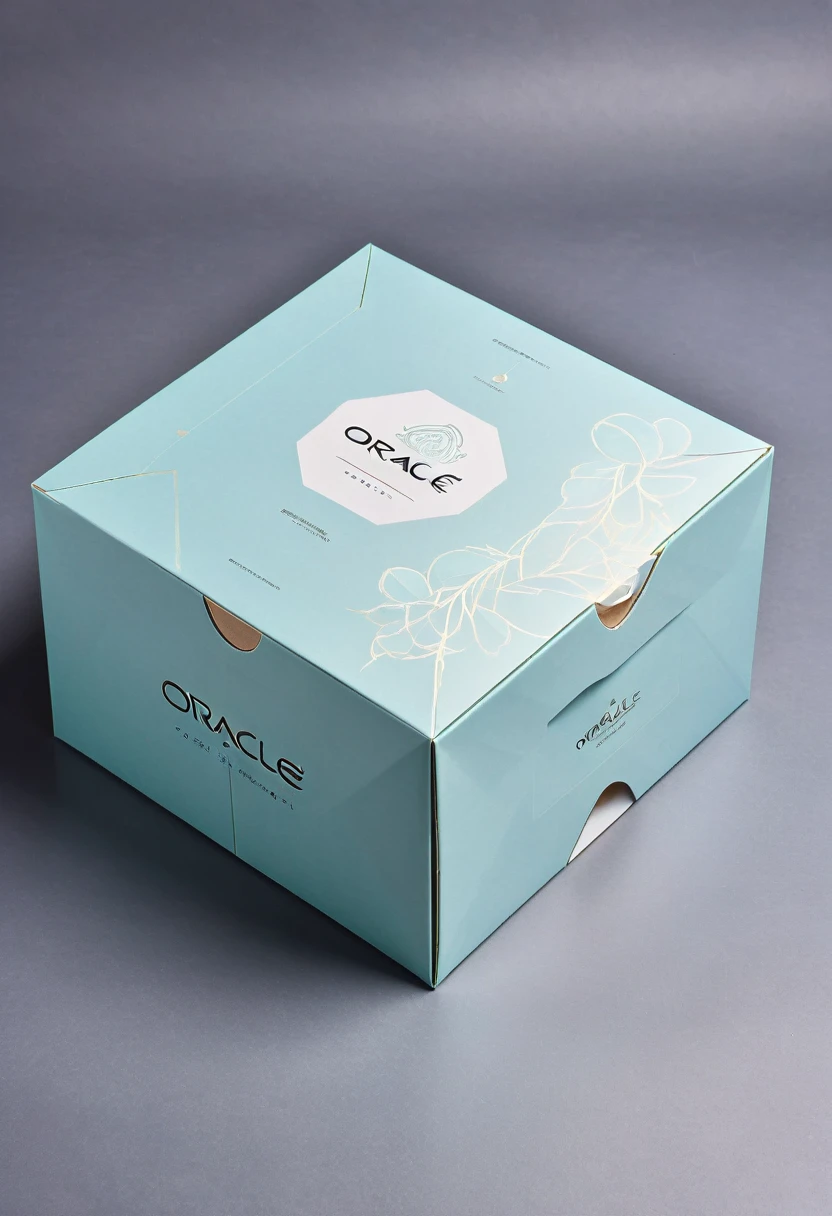 Picture of six sides of the packaging carton split and laid flat,Carton color,Flat,Printing logo and instructions,The logo name is oracle,Simple style,detail,high quality,fashionable,