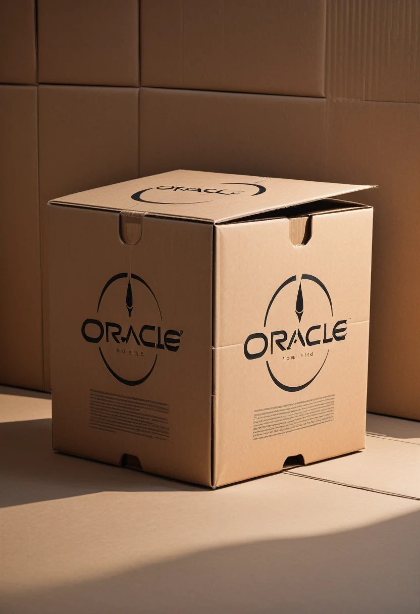 A cardboard design for an assembled home,Carton flat,Literary style,The logo name is oracle,Lay the carton flat,Industrial style,detail,high quality,