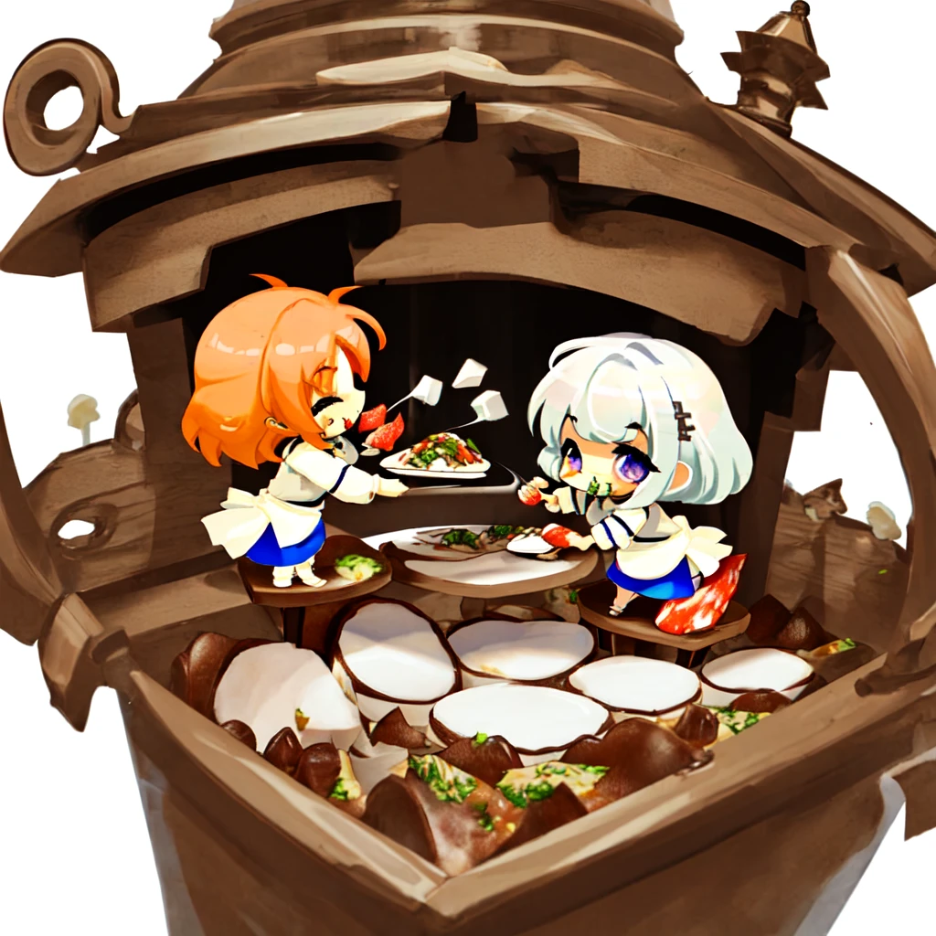 [(white background:1.4)::5],(chibi:1.3),bottle bottom,lampstand,pedestal,platform,(fine food:1.8)