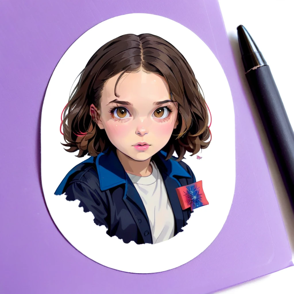 MillieBobbyBrown, sticker, stranger things, stickers