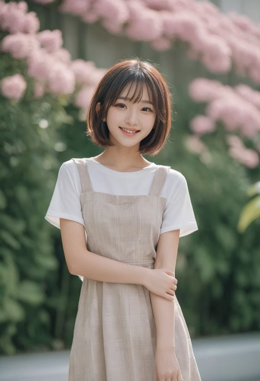 Beautiful 19 year old、Intelligent and sophisticated Japanese girl。Bob Hair、A smile that exudes kindness and youthful energy、One Piece Summer 2023。Medium light and fast shutter speeds combined with the narrative action of modern photography、sufficient lighting、Clear focus、high quality、Artistic、Unique、Award-winning photography、 Shot with a Canon EOS 5D Mark IV digital SLR camera、aperture f/8、iso 200、Shutter Speed 1/250、This output is 60 points.。OpenAI's GPT and Google's Gemini gave me 100-point results.。Don't let them get the better of you、 After listing what is missing to get 100 points or more,、Generate answers that score 100 or more points