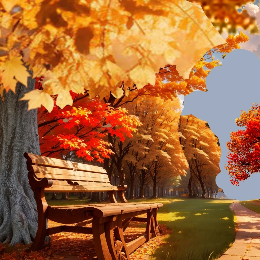 (Large maple tree,Textured bark:1.2)