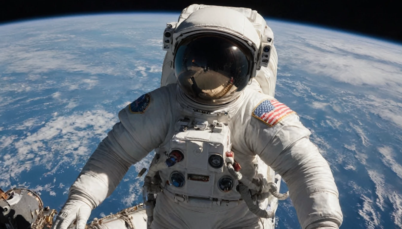A veteran astronaut. captured on a sony A6000 suited with NASA logo