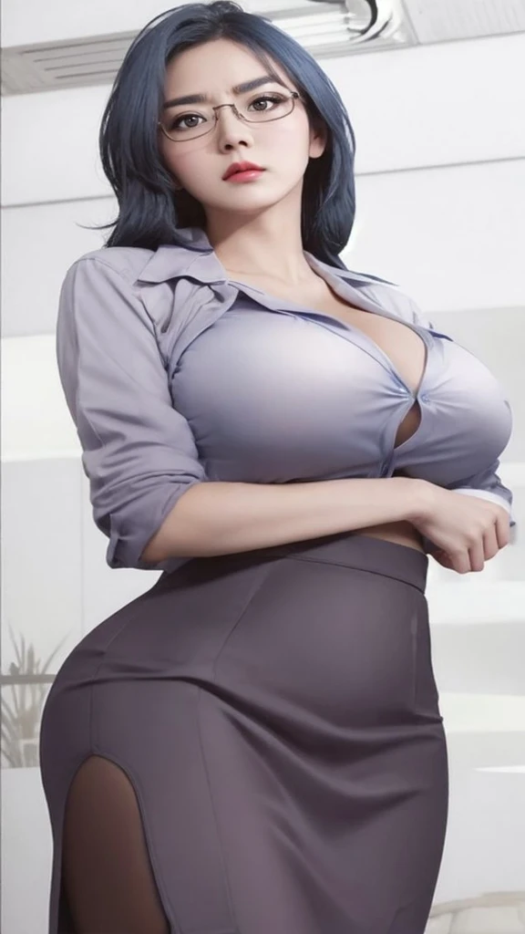UHD, beautiful woman, milf, big breast, body fit, replace outfit with sexy lingerie, seducing, smile,
