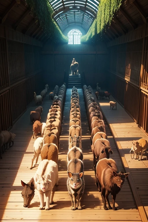many animals entering Noah's ark