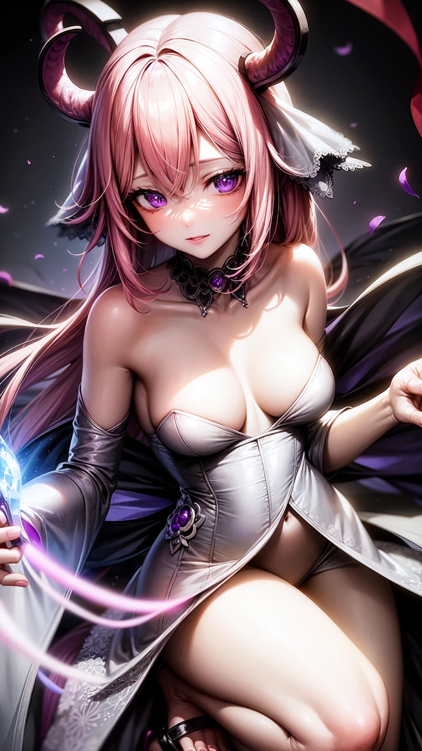 (purple eyes)(bride)