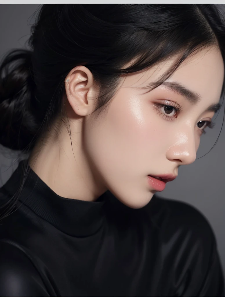 （In reality， high resolution：1.3, masterpiece, 8K, best quality, ultra detailed, studio shoot, photo realistic:1.4, photography ）,(realistic skin:1.1),
korean girl, oily face, reflective skin, glossy skin, pale face, white face, milky skin, specific eyelashes, specific lips