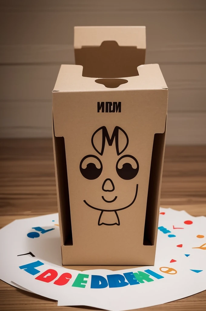 create a logo for a company called JefMDFs that aims to sell personalized comics for decorations, leave something very eye-catching and at the same time very simple, I want it to have MDF sheets in the image 