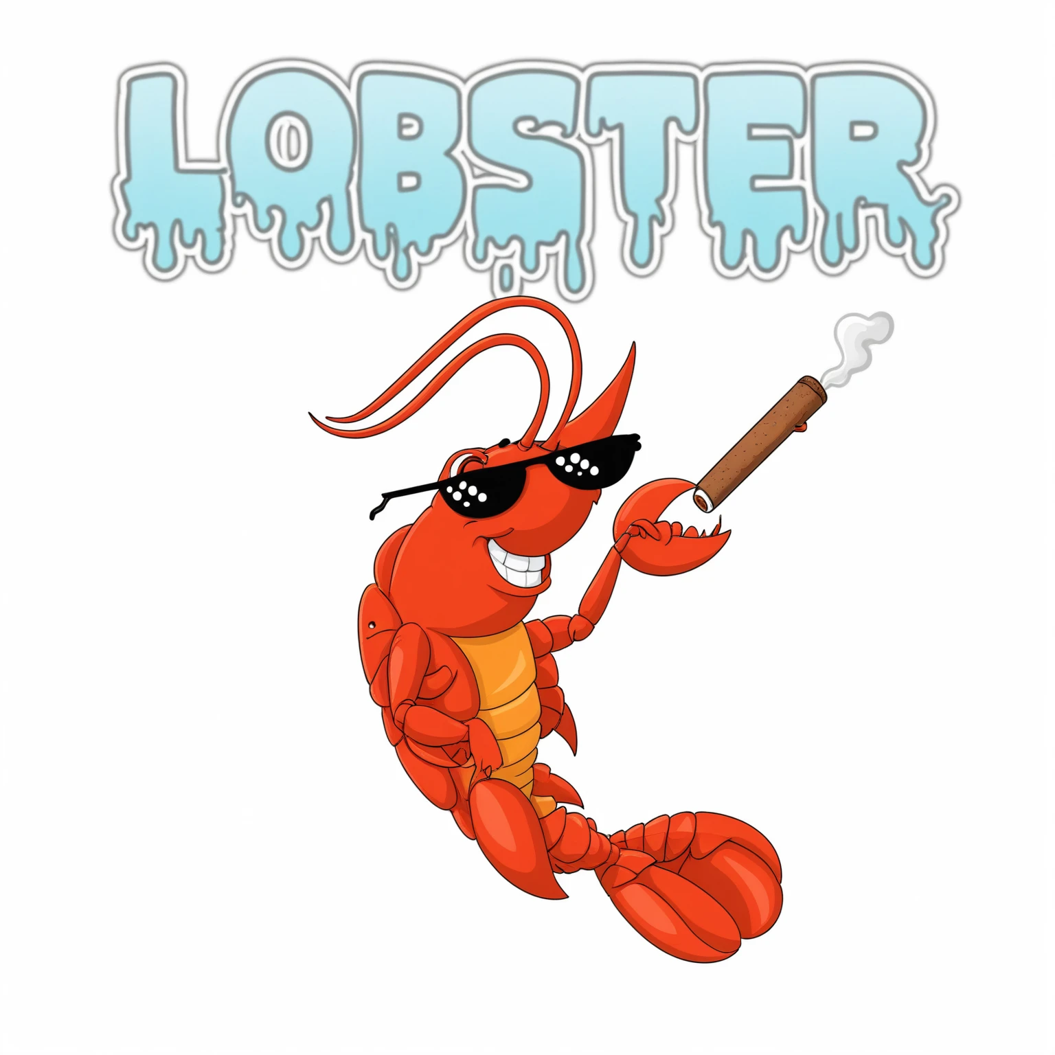 cartoon lobster with a cigar and a cigar sticker, lobster, jordan peterson as a lobster, Crustacean, lobster themed armour, mmmmm, luscious, loser, Illustrates??the mascot&#39;s, monstr, hd illustration, ❤🔥🍄🌪, mermaid vector patch logo, more detailed illustration, funny illustration, crabcore, a caterpillar smoking a hookah, crab, dali lobster phone