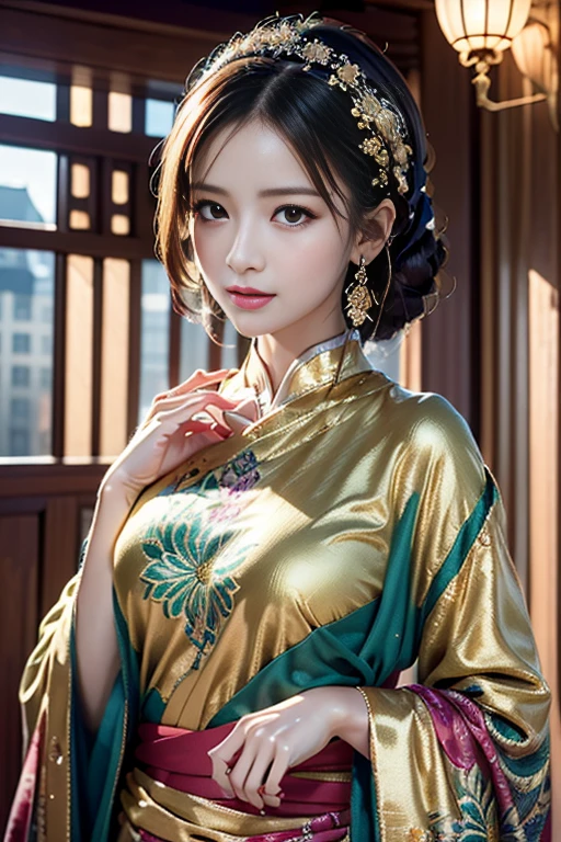 (masterpiece, Highest quality, Highest quality, Official Art, beautiful and aesthetic:1.2), (One girl), Very detailed,colorful,Most detailed, Official Art, unity 8k wallpaper, Super detailed, beautiful and aesthetic, beautiful, masterpiece, Highest quality, (zenTangle, Mandala, Tangle, enTangle) ,Holy Light,Gold foil,Gold leaf art,Sparkly Painting, Perfect NwsjMajic Information
