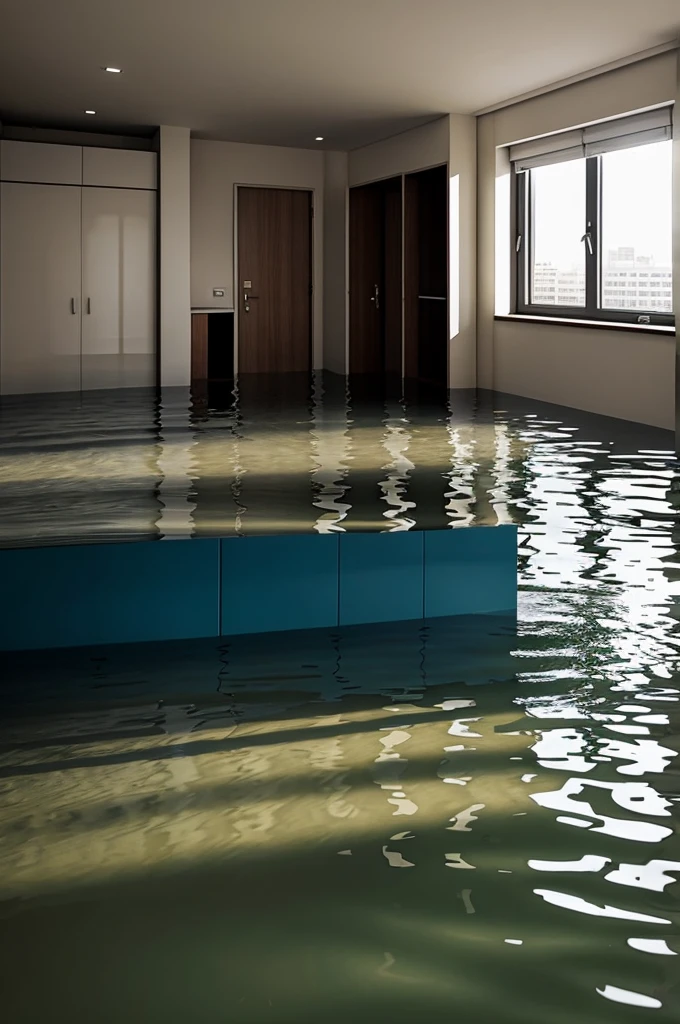 A flooded apartment