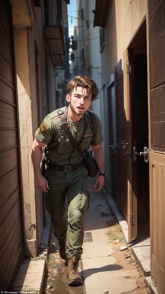 Sam bravely steps up, organizing an evacuation and rescuing people trapped inside.
[Voiceover]: "Without hesitation, Sam took charge, guiding everyone to safety and rescuing those trapped inside."