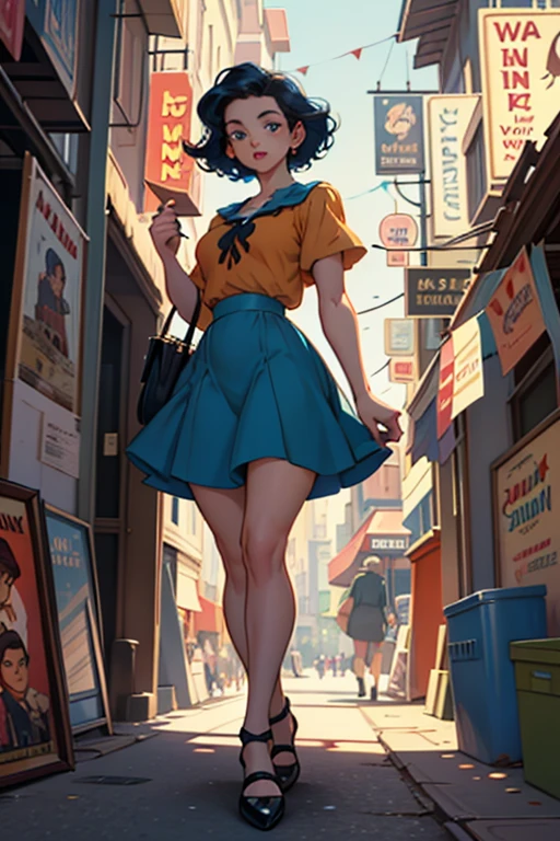 Cartoon story(((Old movie posters from the 30s))),(poster for),((charicature)),Disney Animation Art Style,tmasterpiece,super-fine,Ultra photo realsisim,Hyper-realistic,best qualtiy,8K,ultraclear,hight resolution