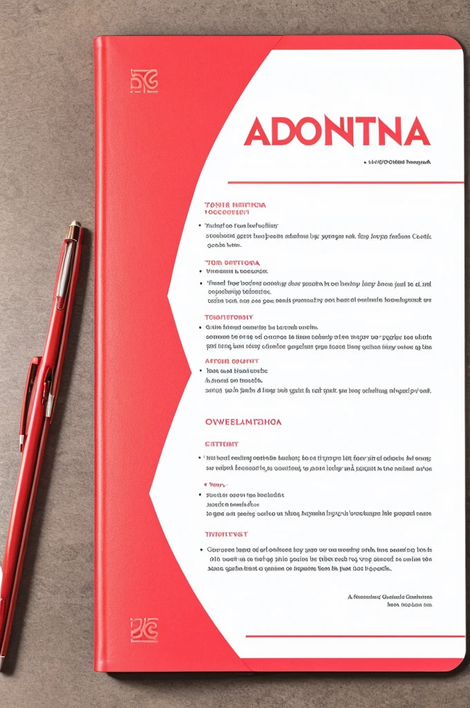 A modern agenda, coral red