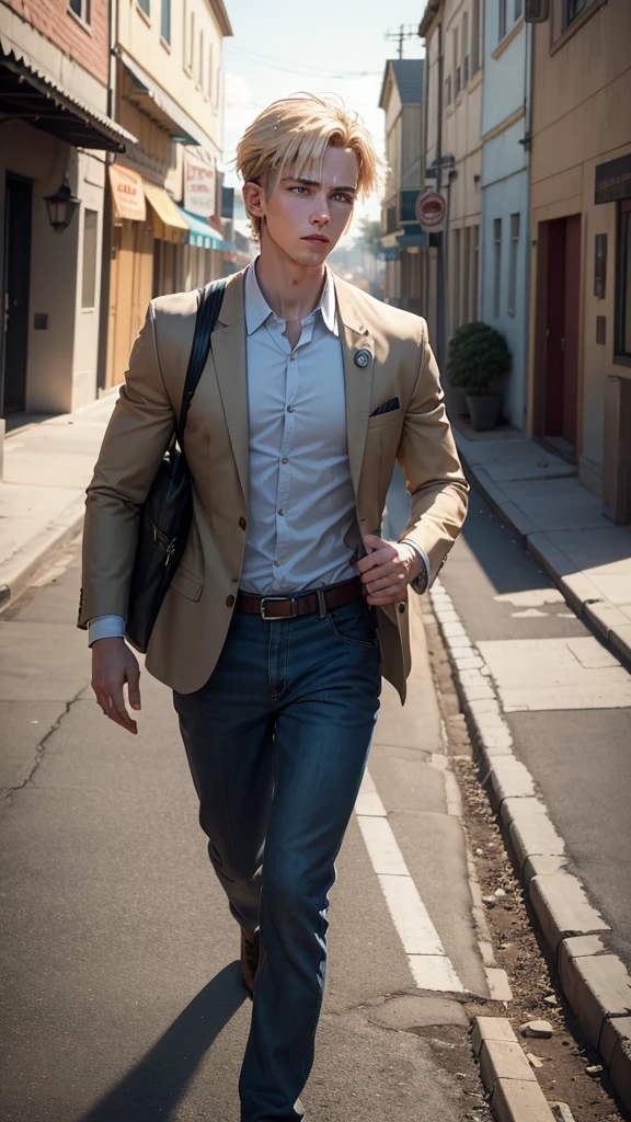 Show Sam returning to his quiet life, but with newfound respect from the community.
[Voiceover]: "Sam returned to his quiet life, but he was forever changed, and so was the town."