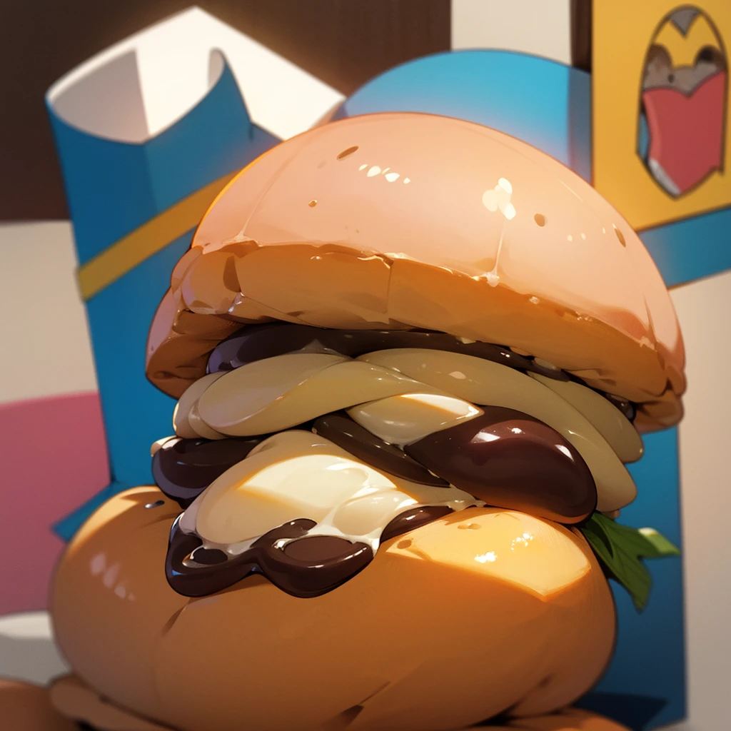 Bigger fat girl com vontade de vomitar eating burguer