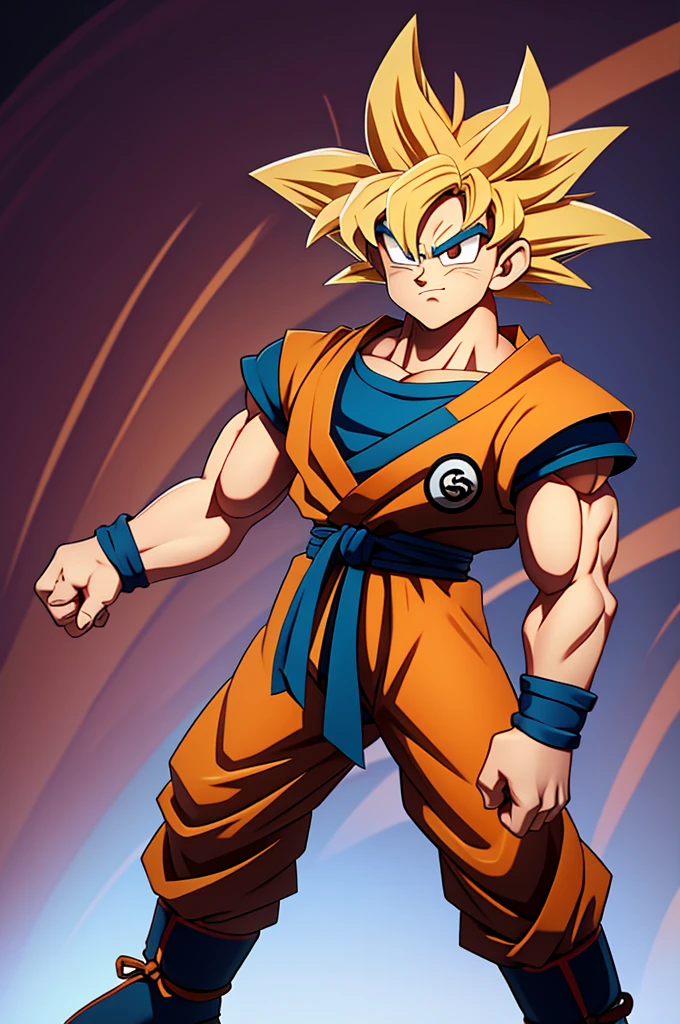 create a cartoon version of goku