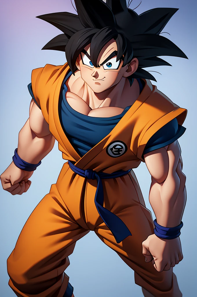 create a cartoon version of goku