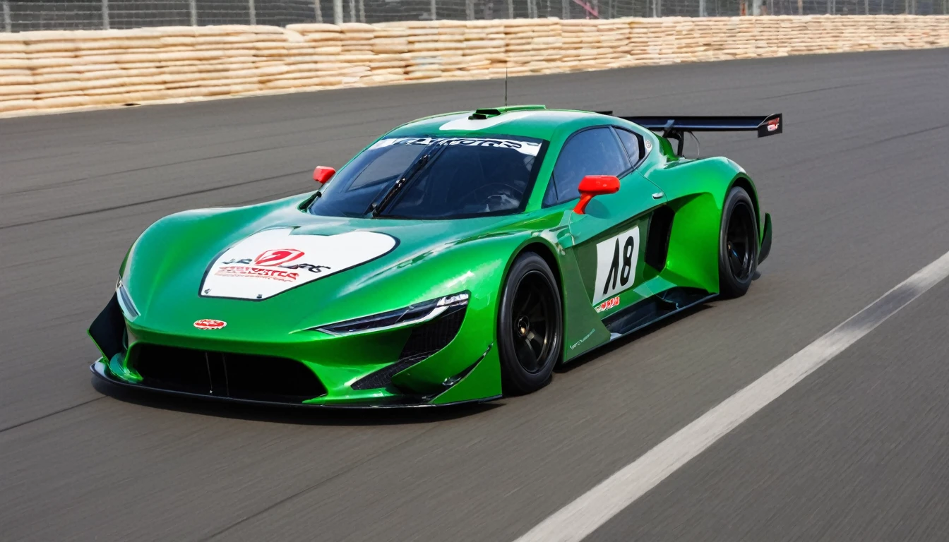 Jade Motors Dragonfly Stock Car
Type: Stock Car (racing car)
Manufacturing: Specific for competitions
Engine: high performance V8
Power: More than 600 hp
Transmission: Competition manual
Features: Aerodynamic design, competition tires
Overview: The Chinese Jade Motors Dragonfly Stock Car is designed to deliver maximum speed and agility on the race track, representing Jade Motors' passion for performance and innovation.