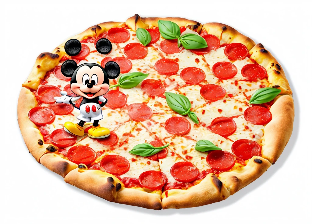 Pizza in the shape of Mickey Mouse&#39;s face、Hidden Mickey Skirt Steak