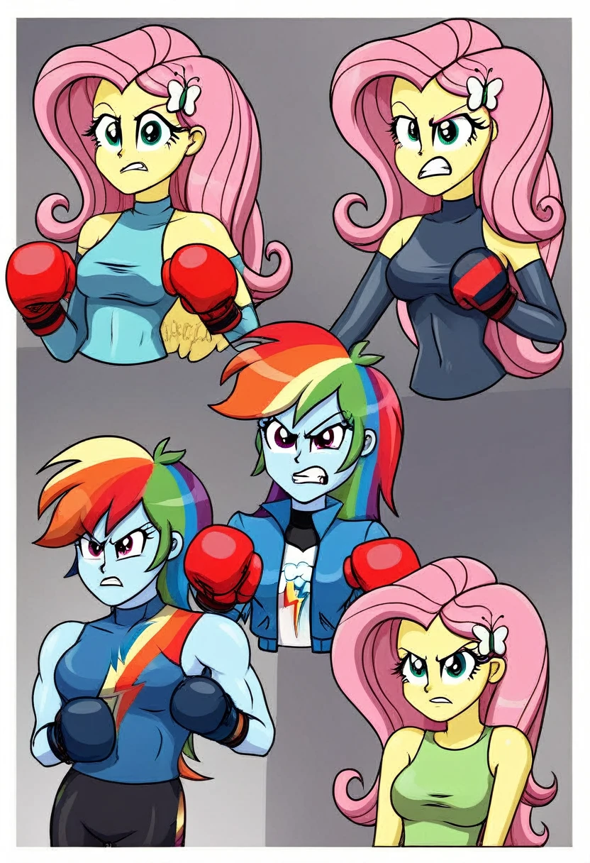 Eqg rainbow dash bodystocking muscular angry
