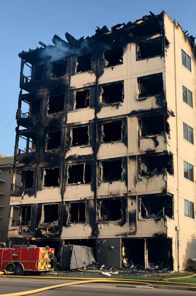 Apartment destroyed by fire