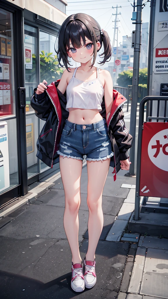 Realism: 0.8), 6+ girls, ( girls: 1.4), neat and clean gals, (flat breasts: 1.4), (cheeky smiles: 1.1), (swag: 1.1), camisole, mesh (tank top: 0.9), (tube top: 1.1), T-shirt, off-shoulder crop top, mini skirt, sneakers, sandals, (denim: 0.9), (shorts: 0.9), Compression Shorts, (Parker: 1.1), (Track Jacket: 1.1), (Windbreaker: 1.1), (Jeans Jacket: 1.1), (Unzip: 1.2), Open Front, Aeon Shopping