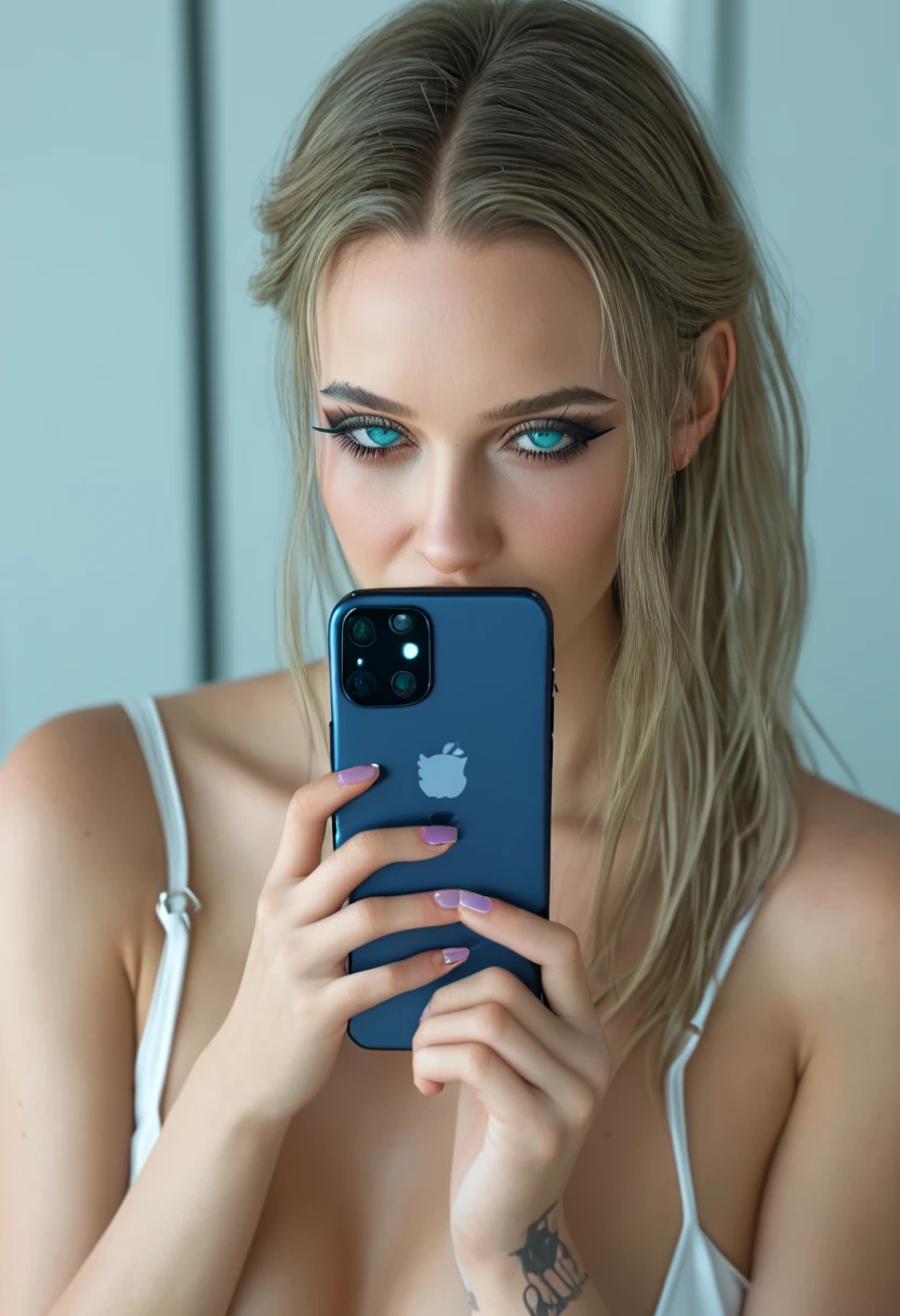 ((Beautiful girl with mobile phone in hand)) 4K 8K:: realistic::4 Cyberpunk::1 - v 4 - Quality 2