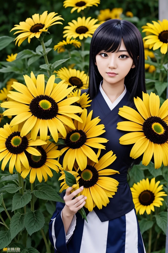Rudbeckia de Borgia from the Korean manhwa "How to get my husband on my side" in anime style "Boku no hero academia"