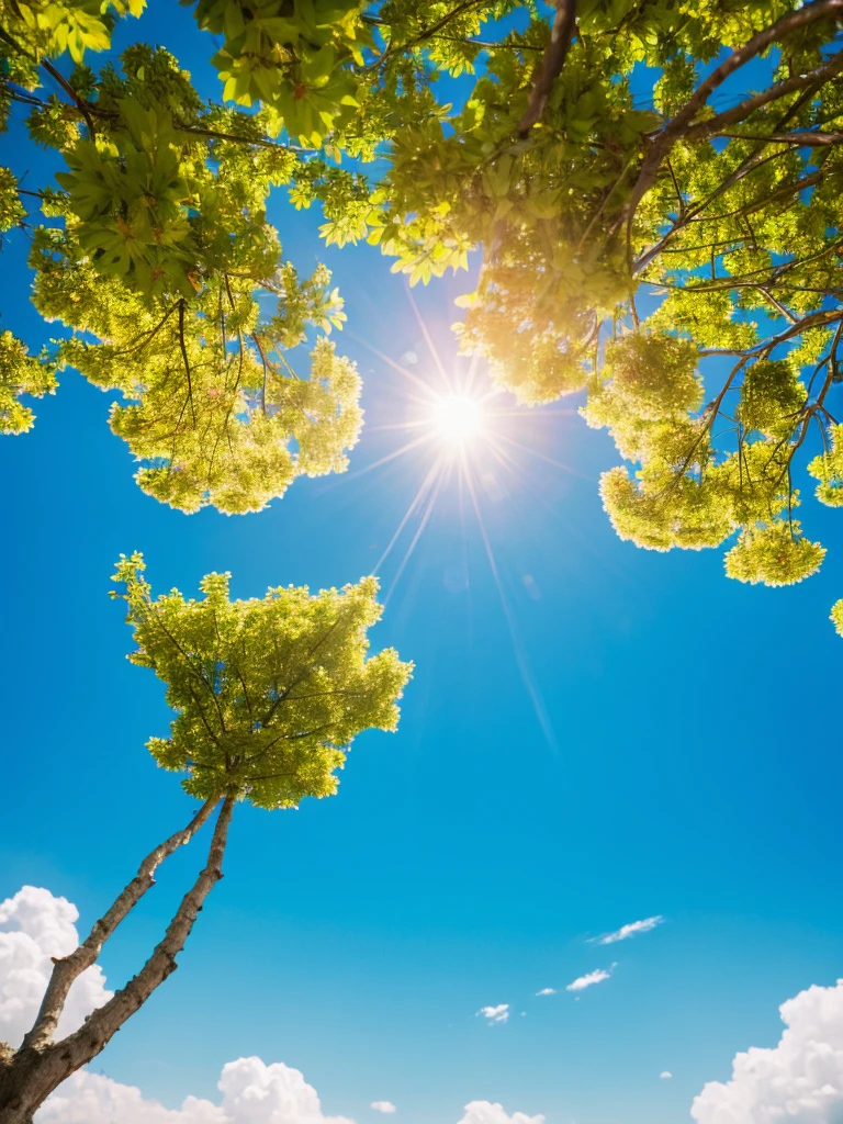 sun、blue sky
