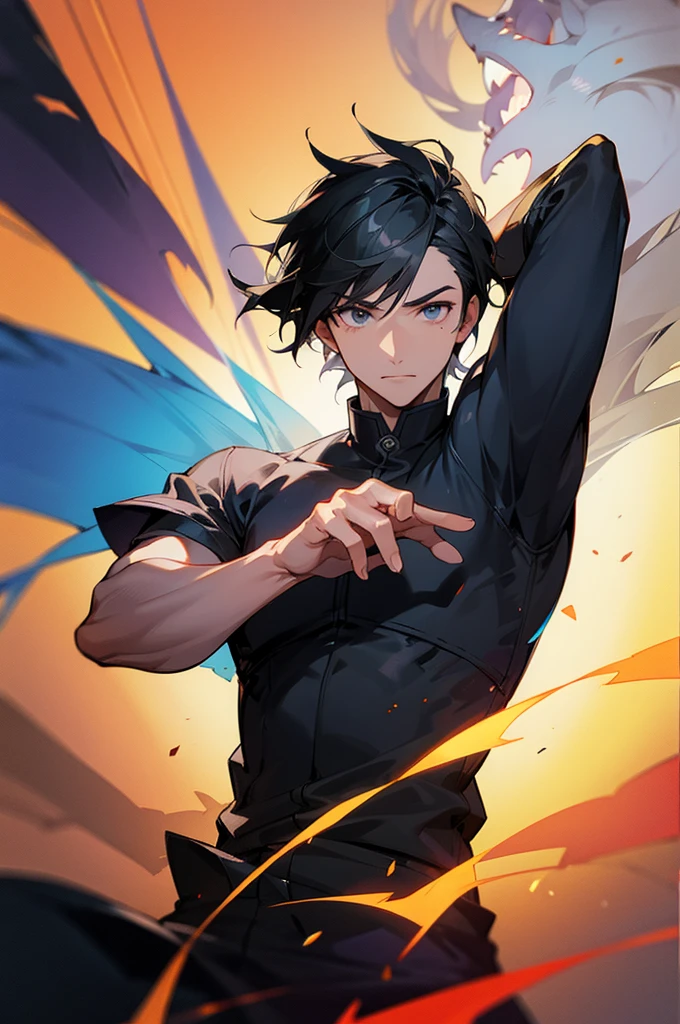 Male ,student background , UA, Black Hair
