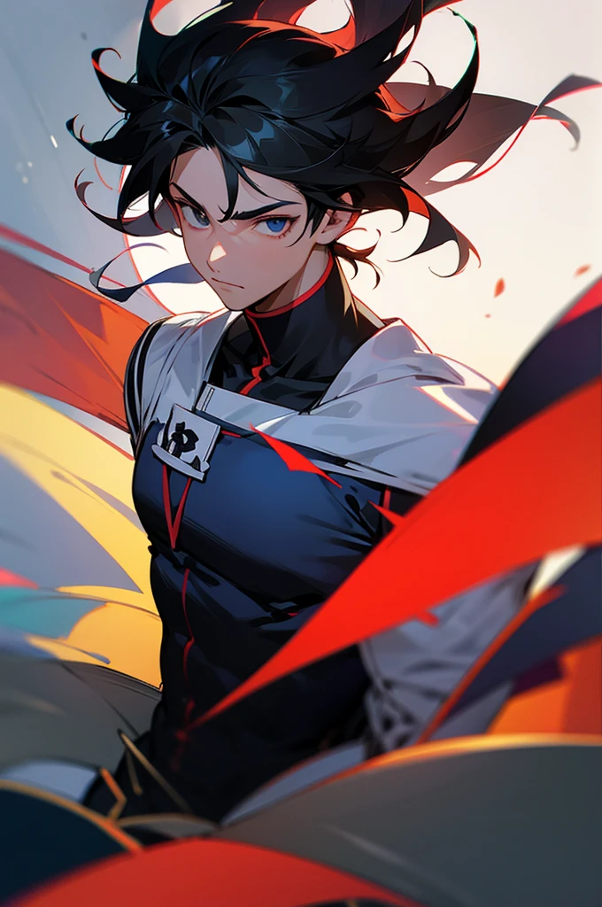 Male teen ,student background ,UA, Black Hair