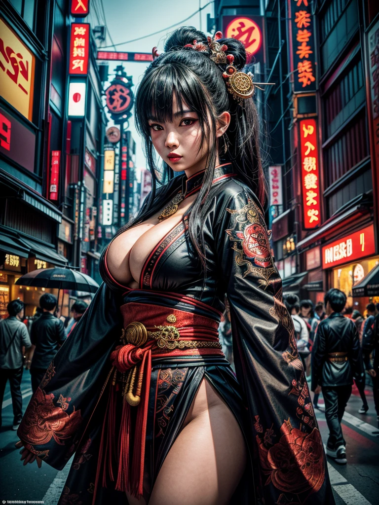 (masterpiece, cinematic photograph capturing the bustling streets of Shibuya, Japan, adorned with a procession of "oni" - traditional Japanese demons, parading through the night under the gaze of the intrigued crowd:1.3), (meticulously composed to convey the dynamic energy of the scene and the mystique of the "oni" creatures:1.2), (the intricate details of the "oni" costumes and the expressions of the people in the crowd adding depth to the visual narrative:1.1), (meticulous attention given to the neon-lit surroundings and the vivid contrast between the "oni" and the modern cityscape:1.1), (the chosen camera, a Canon EOS 5D Mark IV, renowned for its low-light performance, effectively capturing the vibrant atmosphere of the scene:1.1), (paired with a Canon EF 24-70mm f/2.8L II USM lens, allowing for versatility and sharpness in the wide-angle composition:1.1), (a portrayal that evokes a sense of enchantment and cultural fusion in the heart of a bustling city:1.1), (an image that invites viewers to immerse themselves in the urban fantasy and explore the intersection of tradition and modernity:1.1), (an artwork that encapsulates the vibrant nightlife of Shibuya and the captivating allure of the "oni" parade:1.1), (an invitation to witness a unique blend of myth and reality, captured in a cinematic frame:1.1), (a photographic journey that transports the audience to the lively streets of Tokyo's most iconic district:1.1)), Cinematic, Hyper-detailed, insane details, Beautifully color graded, Unreal Engine, DOF, Super-Resolution, Megapixel, Cinematic Lightning, Anti-Aliasing, FKAA, TXAA, RTX, SSAO, Post Processing, Post Production, Tone Mapping, CGI, VFX, SFX, Insanely detailed and intricate, Hyper maximalist, Hyper realistic, Volumetric, Photorealistic, ultra photoreal, ultra-detailed, intricate details, Super detailed, Full color, Volumetric lightning, HDR, Realistic, Unreal Engine, 16K, Sharp focus, Octane render