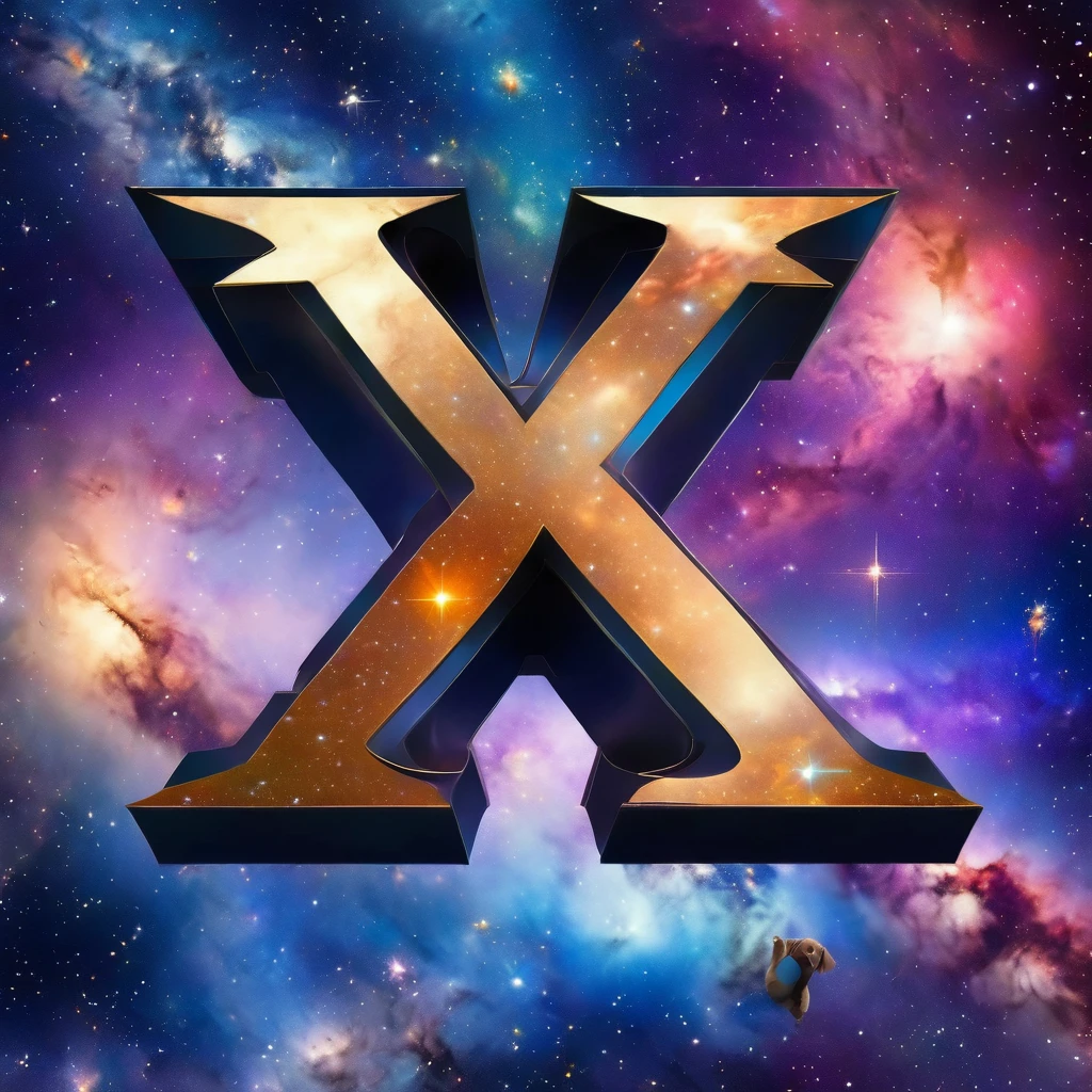X letter,dog,universe