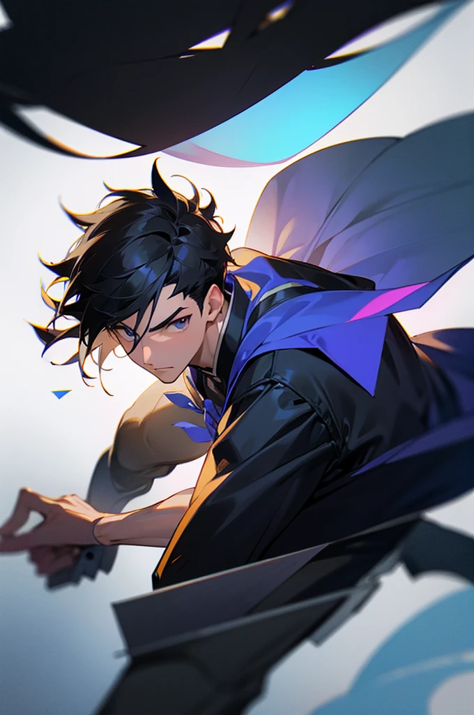 Male ,student background,UA,Black Hair