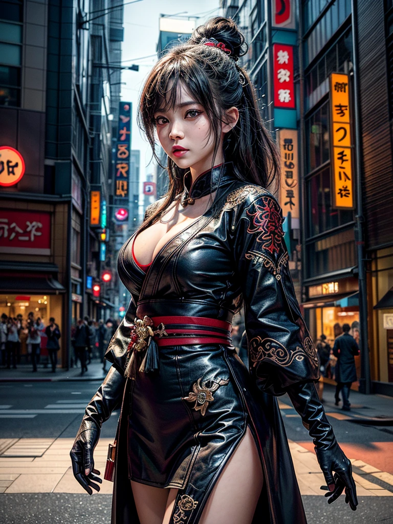 (masterpiece, cinematic photograph capturing the bustling streets of Shibuya, Japan, adorned with a procession of "oni" - traditional Japanese demons, parading through the night under the gaze of the intrigued crowd:1.3), (meticulously composed to convey the dynamic energy of the scene and the mystique of the "oni" creatures:1.2), (the intricate details of the "oni" costumes and the expressions of the people in the crowd adding depth to the visual narrative:1.1), (meticulous attention given to the neon-lit surroundings and the vivid contrast between the "oni" and the modern cityscape:1.1), (the chosen camera, a Canon EOS 5D Mark IV, renowned for its low-light performance, effectively capturing the vibrant atmosphere of the scene:1.1), (paired with a Canon EF 24-70mm f/2.8L II USM lens, allowing for versatility and sharpness in the wide-angle composition:1.1), (a portrayal that evokes a sense of enchantment and cultural fusion in the heart of a bustling city:1.1), (an image that invites viewers to immerse themselves in the urban fantasy and explore the intersection of tradition and modernity:1.1), (an artwork that encapsulates the vibrant nightlife of Shibuya and the captivating allure of the "oni" parade:1.1), (an invitation to witness a unique blend of myth and reality, captured in a cinematic frame:1.1), (a photographic journey that transports the audience to the lively streets of Tokyo's most iconic district:1.1)), Cinematic, Hyper-detailed, insane details, Beautifully color graded, Unreal Engine, DOF, Super-Resolution, Megapixel, Cinematic Lightning, Anti-Aliasing, FKAA, TXAA, RTX, SSAO, Post Processing, Post Production, Tone Mapping, CGI, VFX, SFX, Insanely detailed and intricate, Hyper maximalist, Hyper realistic, Volumetric, Photorealistic, ultra photoreal, ultra-detailed, intricate details, Super detailed, Full color, Volumetric lightning, HDR, Realistic, Unreal Engine, 16K, Sharp focus, Octane render